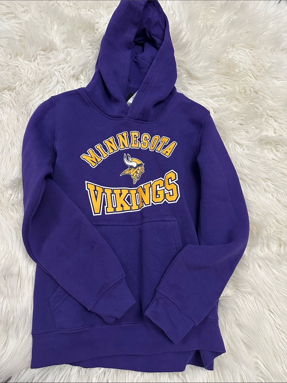 Minnesota Vikings Purple Kids Hoodie - Official Team Logo